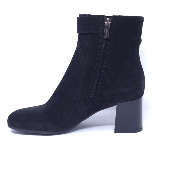 La Canadienne Hally Black Suede Zip Booties 8M Waterproof - Picture 6 of 11